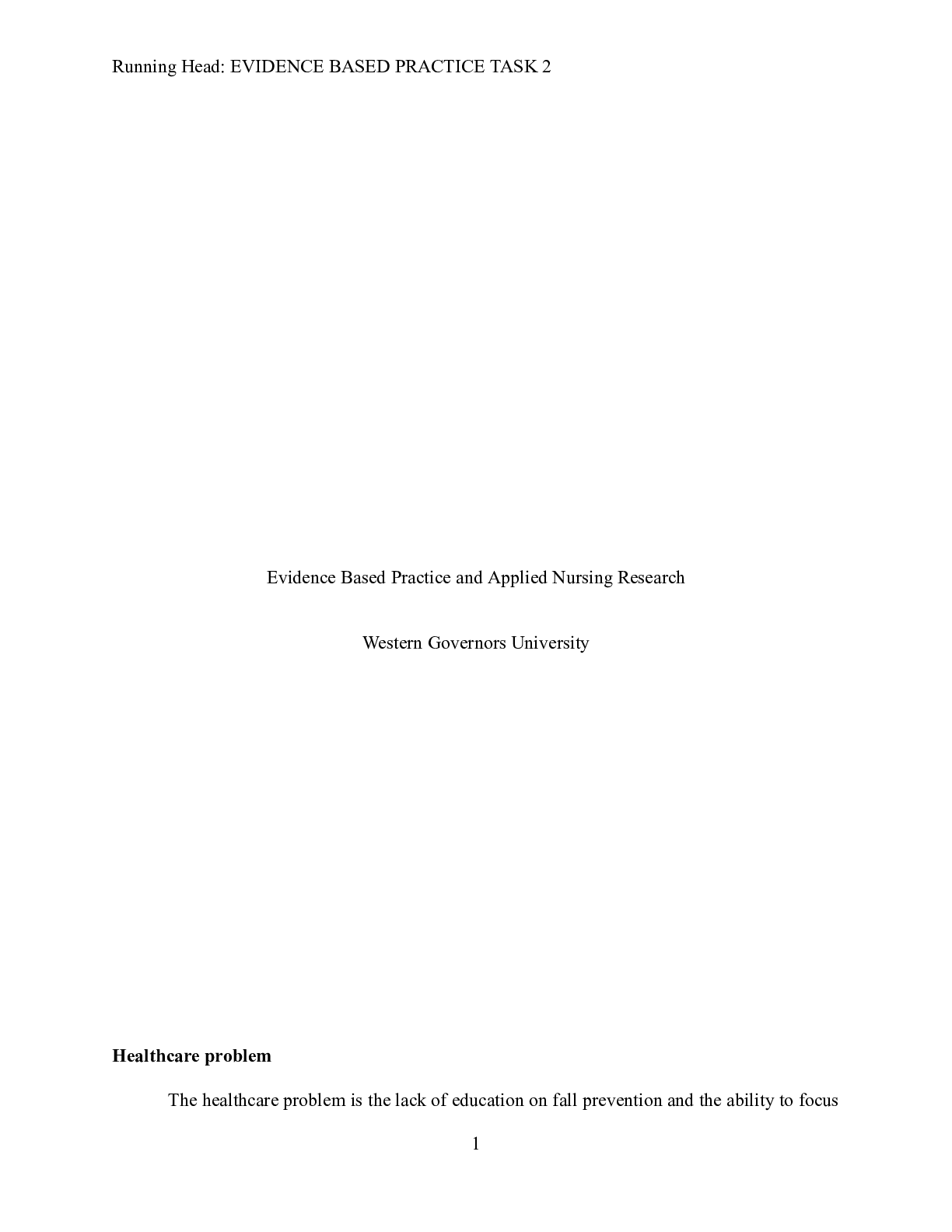 Preview image of Evidence Based Practice Task 2.docx (2)    Evidence Based Practice and Applied Nursing Res document